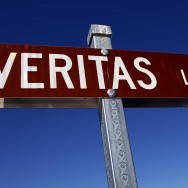 Veritas Lane signpost © Steven Morris 2010. All rights reserved.