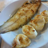 Fresh sole and squid, Broth of the Devil, Porto Recanti